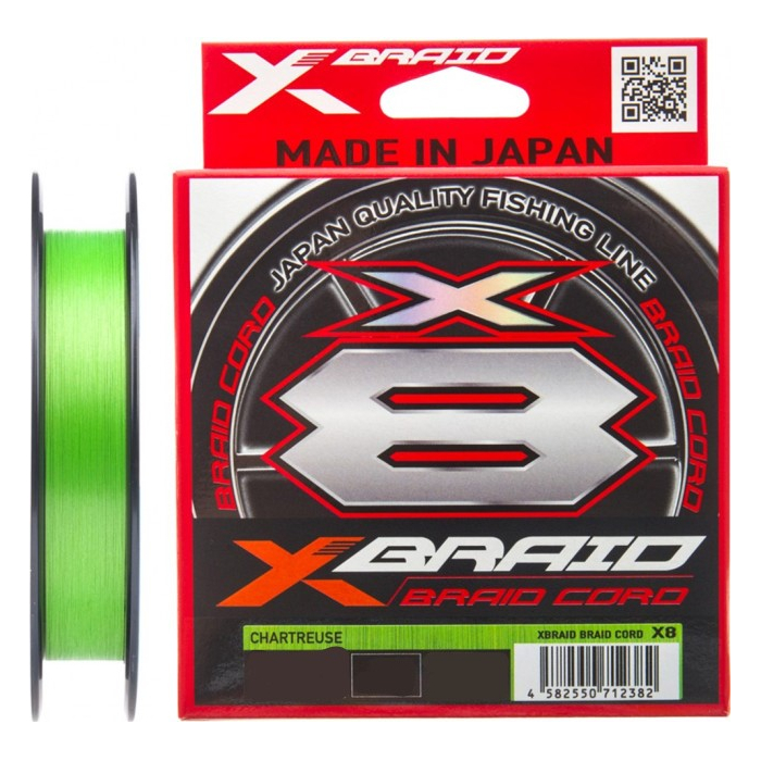 

Шнур YGK X-Braid Braid Cord X8 150m #0.4/0.104mm 10lb/4.5kg