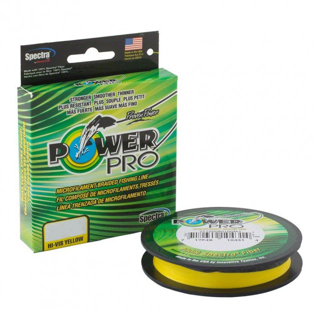 

Шнур Power Pro 135m Hi-Vis Yellow 0.10mm 11lb/5kg