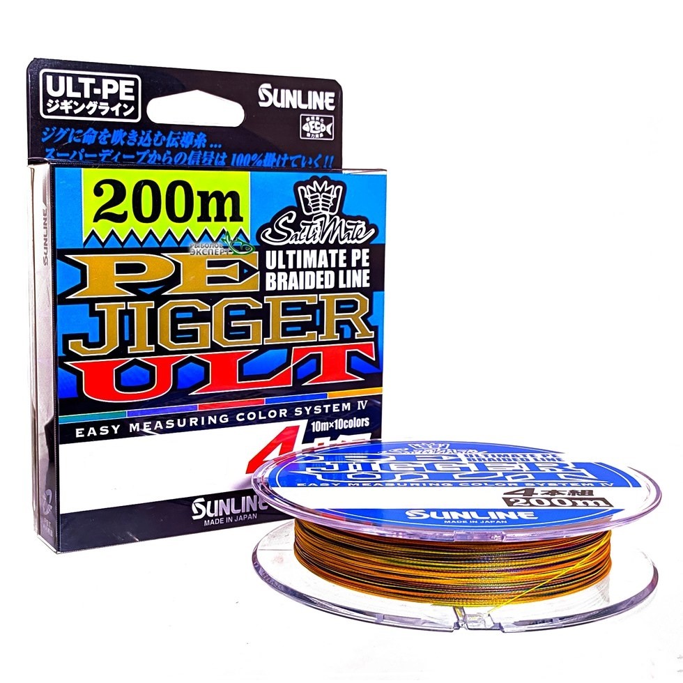 

Шнур Sunline PE-Jigger ULT 200m мультиколор #0.8/0.148mm 12lb/6.0kg