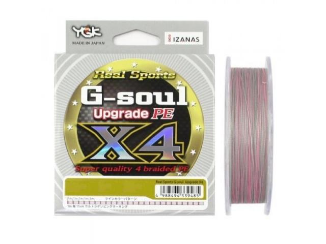 

Шнур YGK G-Soul X4 Upgrade 200m серый #0.6/0.128mm 12lb/6kg