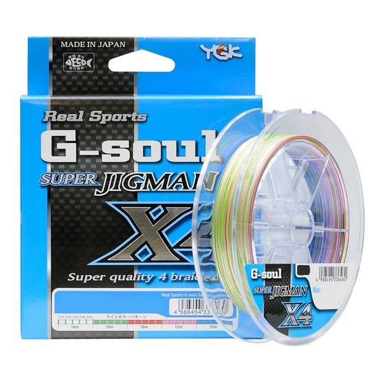 

Шнур YGK Super Jig Man X4 200m мультиколор #0.8/0.148mm 14lb/7kg