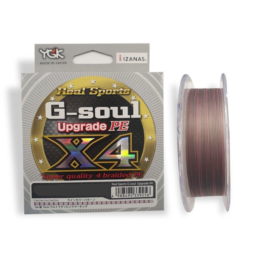 

Шнур YGK G-Soul X4 Upgrade 150m серый #0.6/0.128mm 12lb/6kg