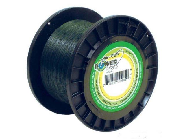 

Шнур Power Pro 1370m Moss Green 0.23mm 33lb/15kg