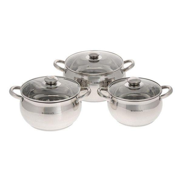 

Посуда Bohmann 6 предметов BH 0503 (2.1л; 3.9л; 6.5л)
