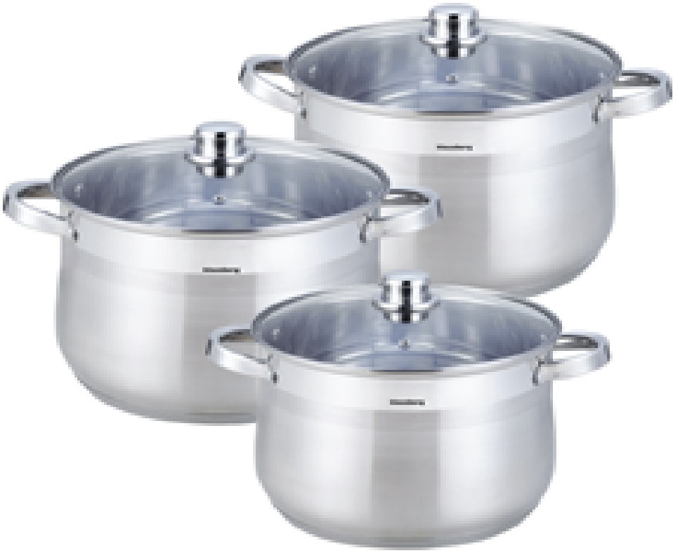 

Посуда Klausberg 6 предметов KB-7177/4311 (7л; 8,6л; 10,7л)