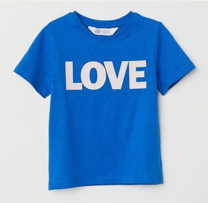 

Футболка H&M 62-68 см Синяя