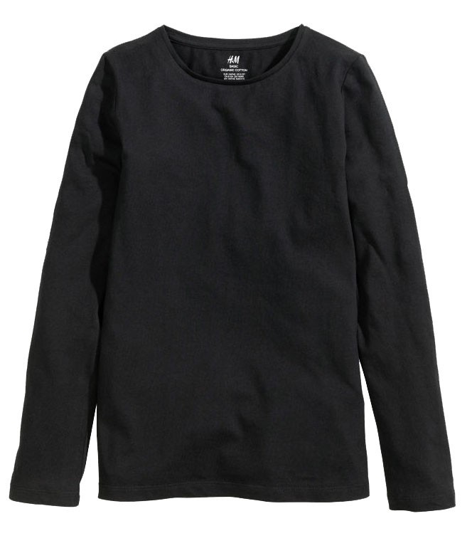 

Футболка H&M 146-152 см Черная (НМ110176)