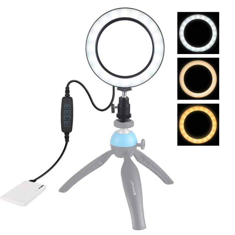 

Кольцевая USB LED лампа PULUZ 16 см с шарнирной головкой PU378