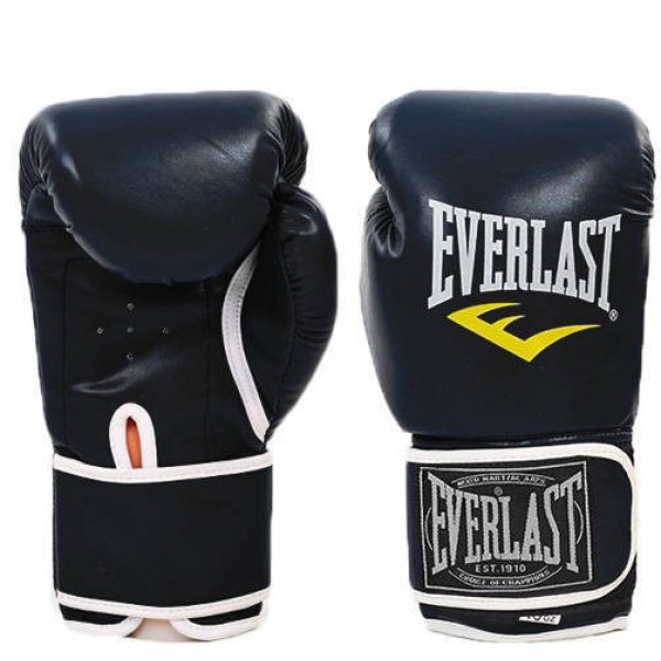 Перчатки боксерские для бокса 10 унций на липучке Everlast кожа PU (BO .