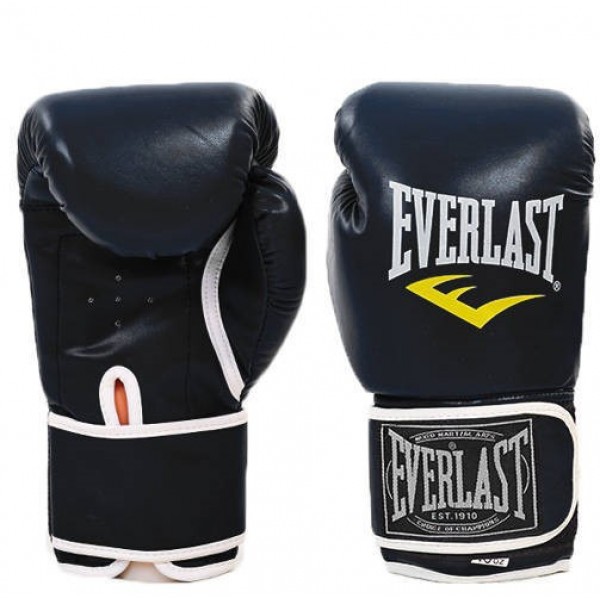 Перчатки боксерские для бокса 10 унций на липучке Everlast кожа PU (BO ...