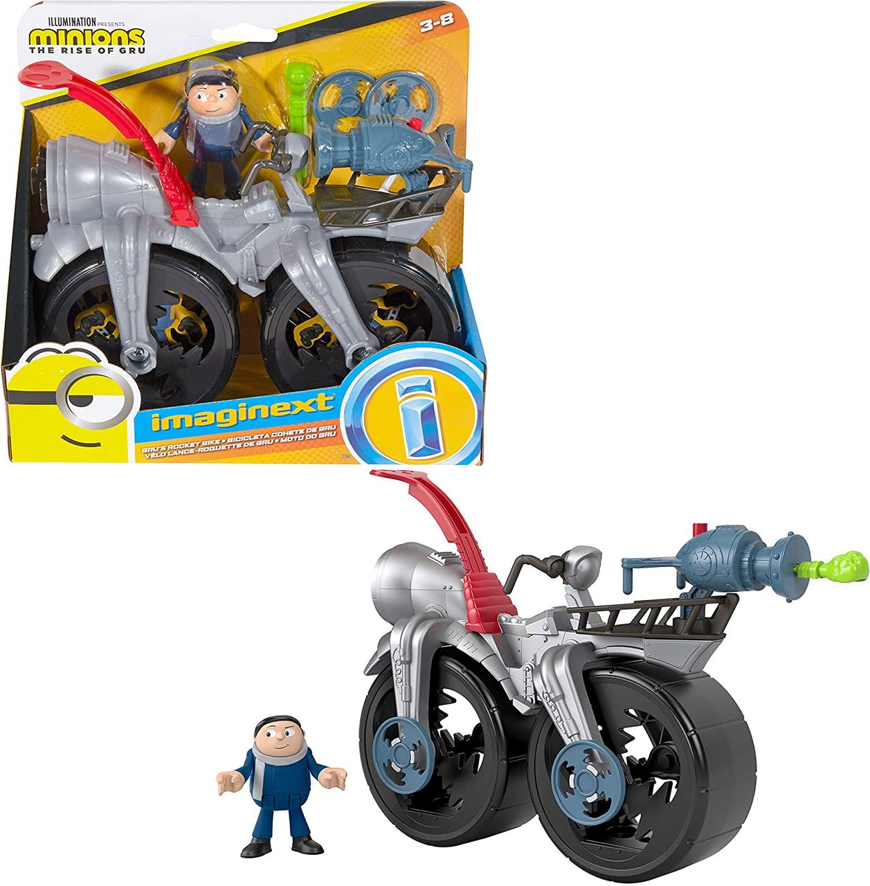 

Велосипед Миньона Фишер-Прайс Fisher-Price Imaginext Minions Gru's Rocket Bike