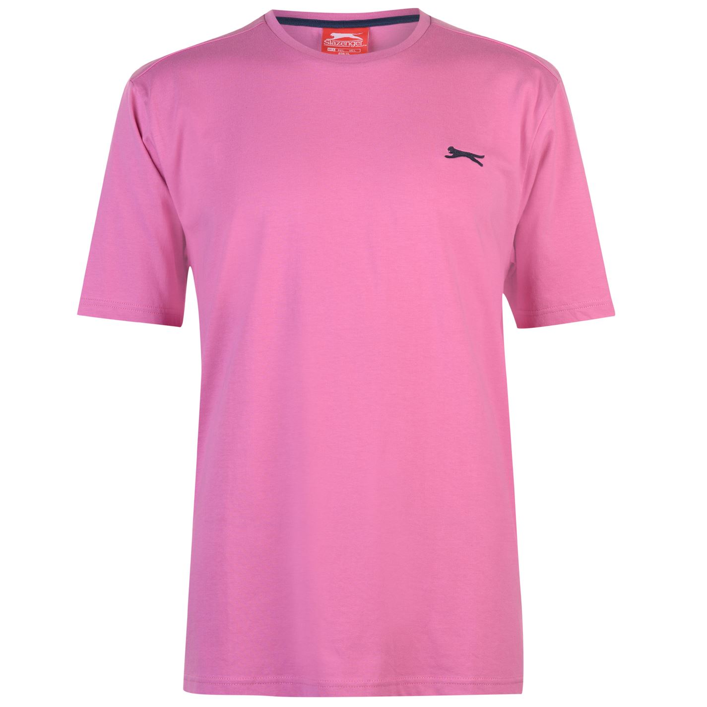 

Футболка Slazenger Plain T Shirt Mens M розовая