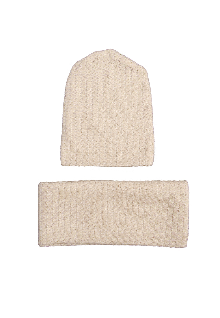 

Демисизонный комплект шапка шарф Фламинго текстиль 811-116 р72 140см бежевый 36227