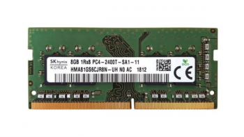 

Модуль пам'яті для ноутбука DDR4 8GB PC4-19200 (2400MHz) Hynix (HMA81GS6CJR8N-UH)