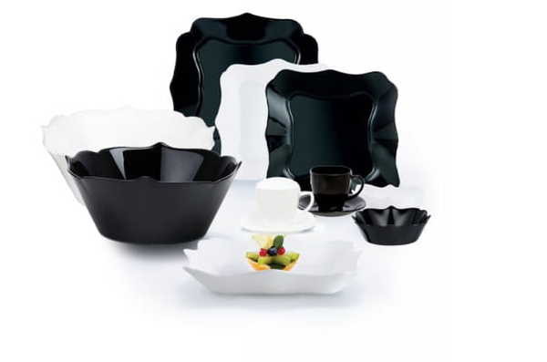 

Столовый сервиз 38 предметов Luminarc Authentic Black and White P4677