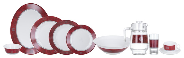 

Столовый сервиз Luminarc Rubis 46 предметов N4784