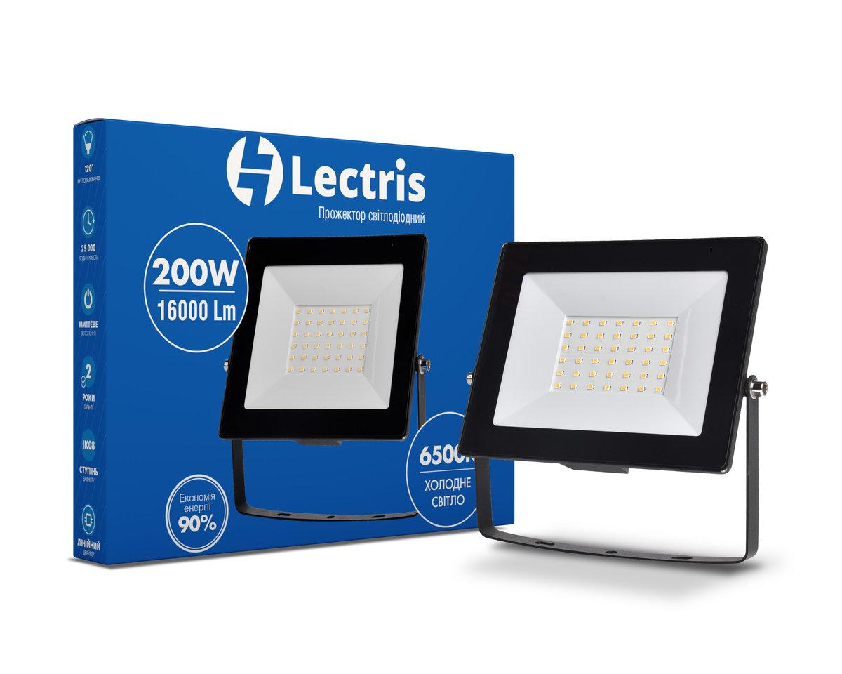 

Прожектор Lectris LED 200W 16000Лм 6500K 185-265V IP65