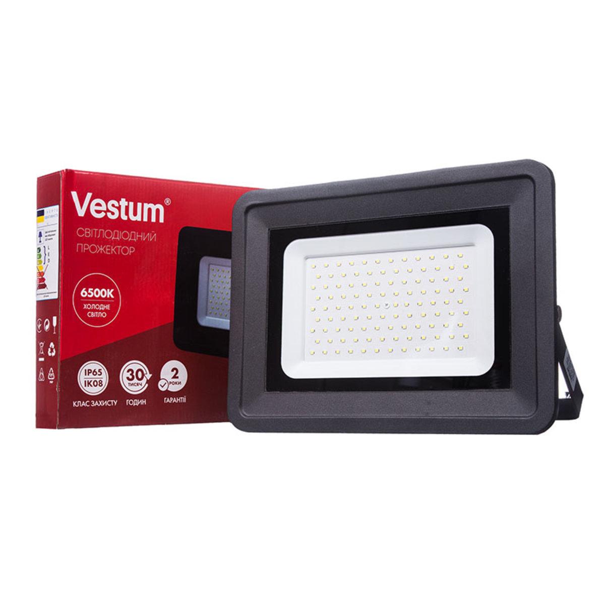 

Прожектор LED Vestum 100W 8800Лм 6500K 185-265V IP65