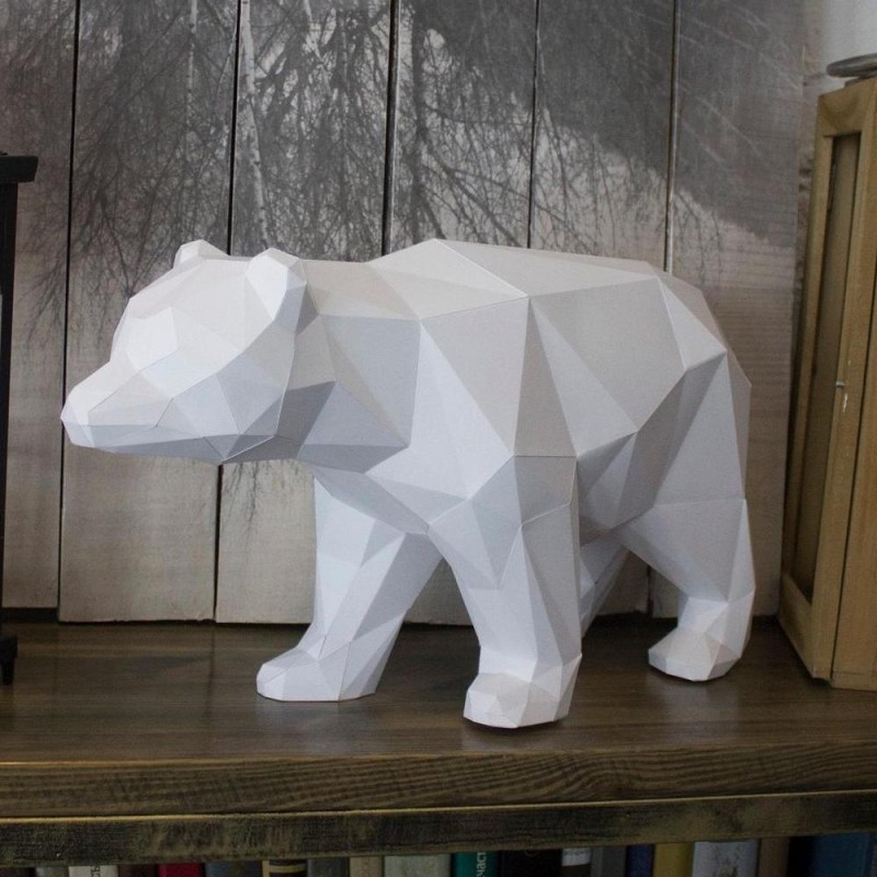 Как складывать оригами в виде медведя?