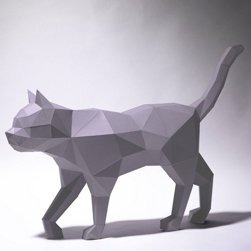 

3D фигура Кот Papercraft