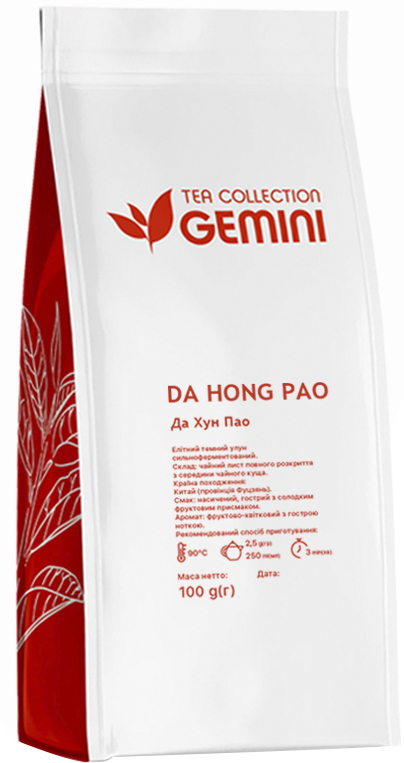 Акція на Чай черный листовой Gemini Tea Collection Da Hong Pao 100 г (4820156431888) від Rozetka UA