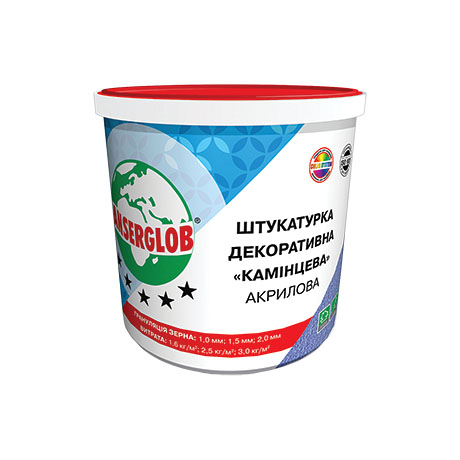 

Декоративная акриловая штукатурка Anserglob «камешковая» 2,0 мм белая, 25 кг. (08409)