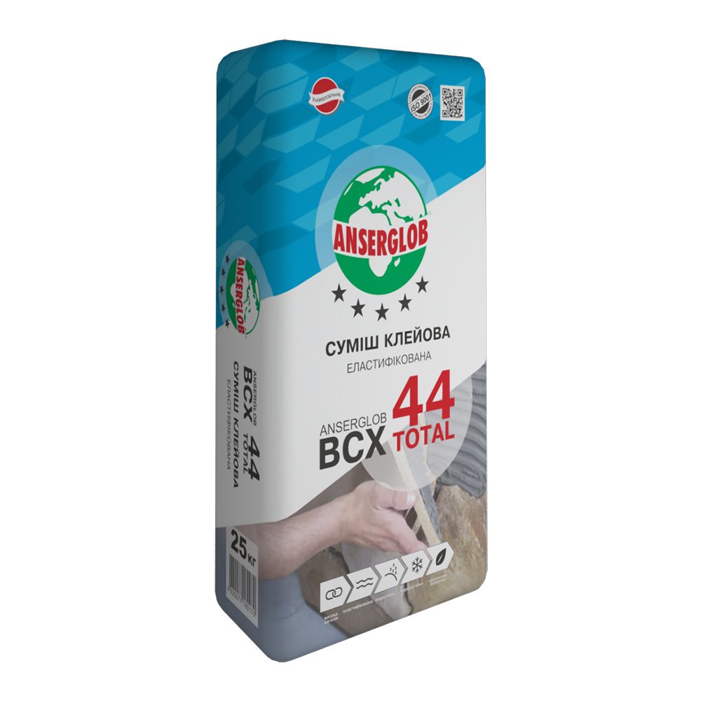 

Эластическая клеевая смесь ANSERGLOB BCX 44, 25 кг. (00275)