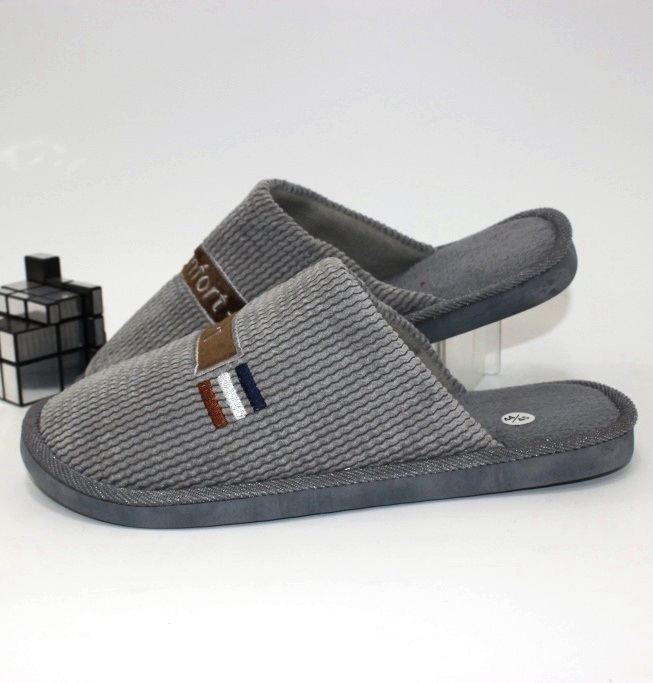 

Тапочки мужские Comfort M12-grey 42/43 26.2см серый