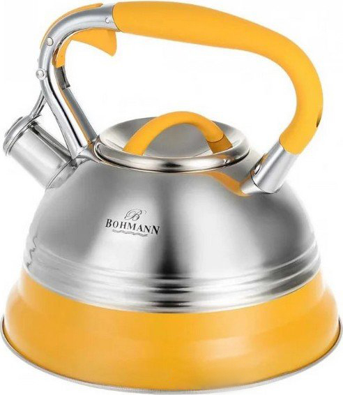 

Чайник из нержавеющей стали со свистком - 3 л Bohmann BH 9921 Orange
