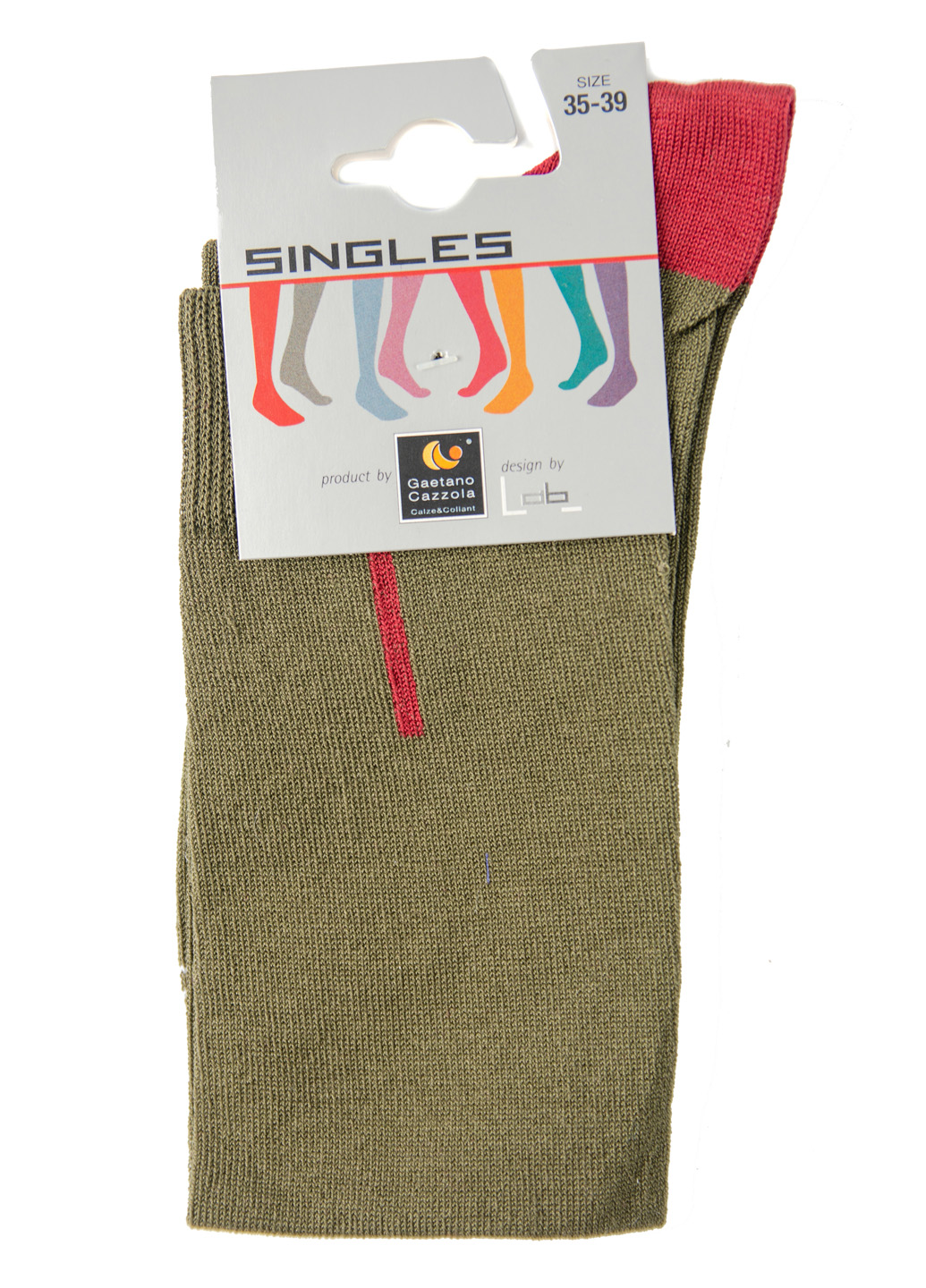 

Носок Singles Gaetano Cazzola 35-39 Хаки 000001881