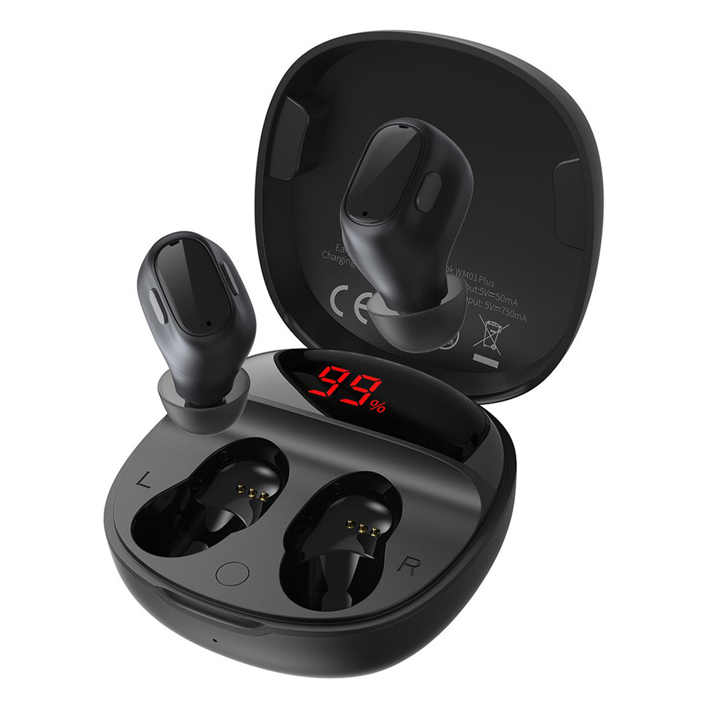 

Беспроводные Bluetooth наушники с сенсорным управлением Baseus Encok True Wireless Earphones WM01 Plus Черные