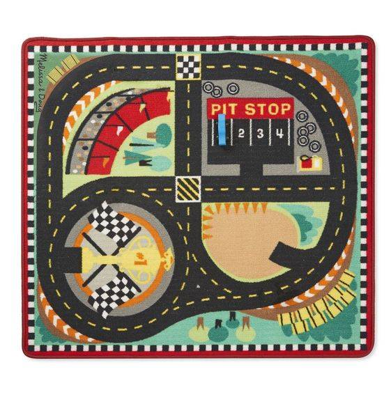 

Игровий коврик Гоночная трасса с машинками Melissa&Doug (MD19401)