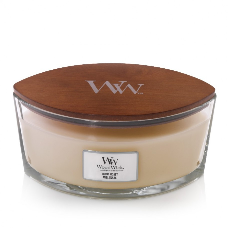 

Ароматическая свеча WoodWick Ellipse White Honey 453 г