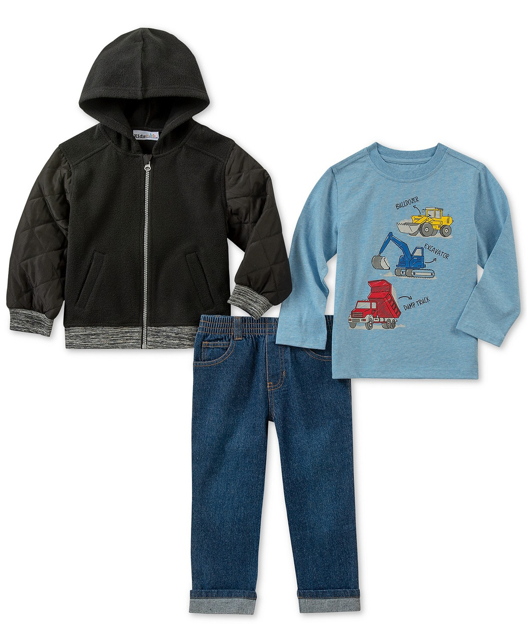 

Костюм на мальчика Kids Headquarters 3 в 1 Худи Джинсы Реглан 114 см Разные Цвета 887622591716