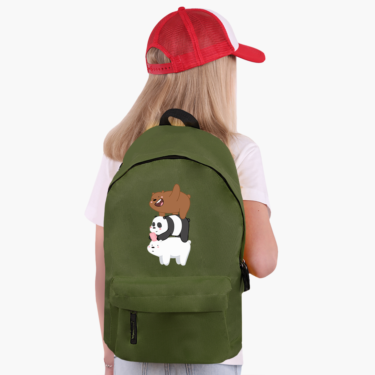 

Рюкзак детский Вся правда о медведях (We Bare bears) (9263-2643) 17 л Хаки