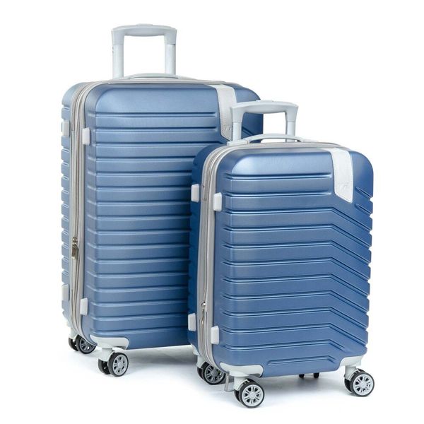 

Комплект чемоданов 2/1 ABS-пластик PODIUM 8347 blue змейка 32615