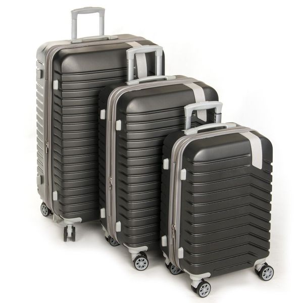 

Комплект чемоданов 3/1 ABS-пластик PODIUM 8341 grey
