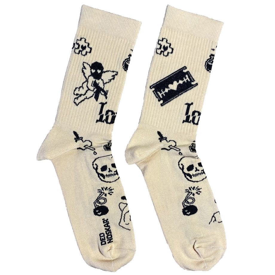 

Носки Ded Noskar' True Love Tattoo М18В121Кс(ІЗ) 41-45 Бежевые