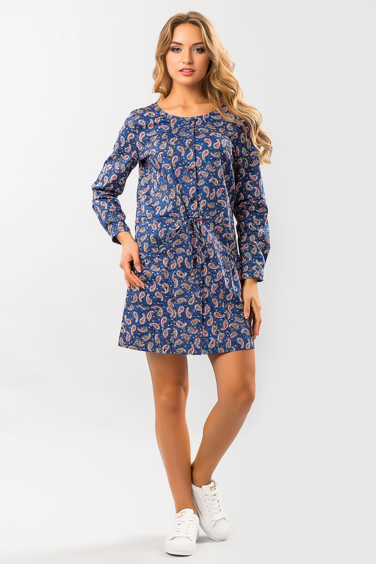 

Платье Garda Avenue Джинсовое платье с узором пейсли XS синий 30023942