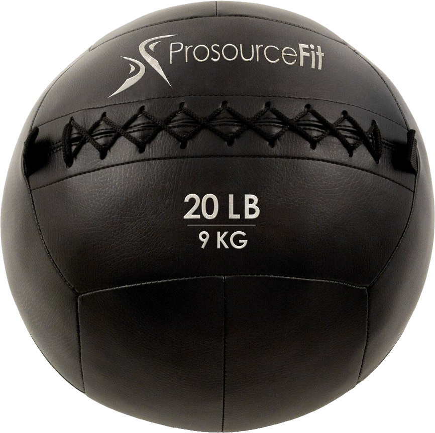 

Мяч набивной для кроссфита ProSource Wall Ball Soft Medicine Ball - 9 кг Чёрный (ps-2213-mwb-20lb)