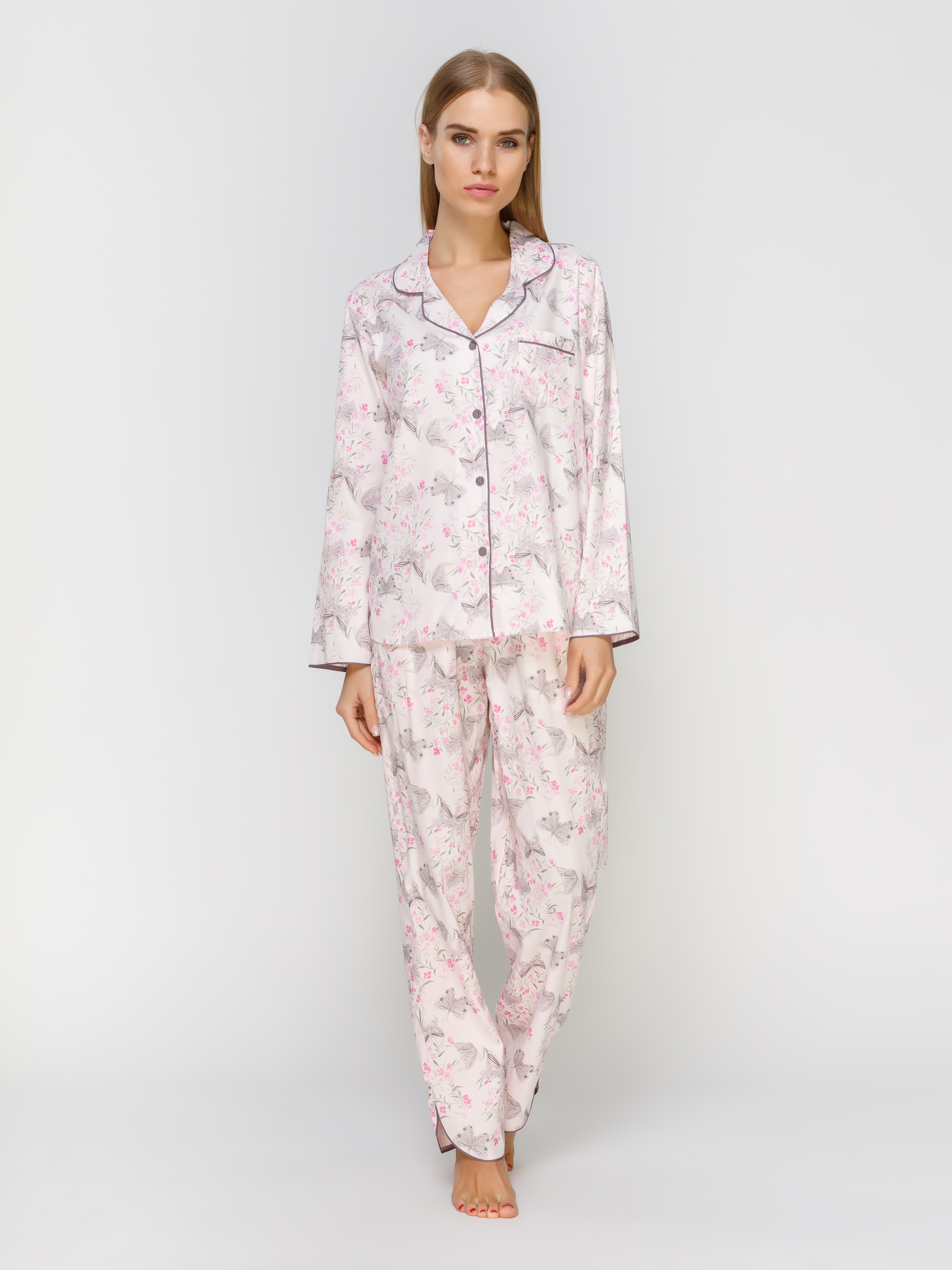 

Пижама женская Cyberjammies Siena 3767/3768 16 Pink Mix Butterfly