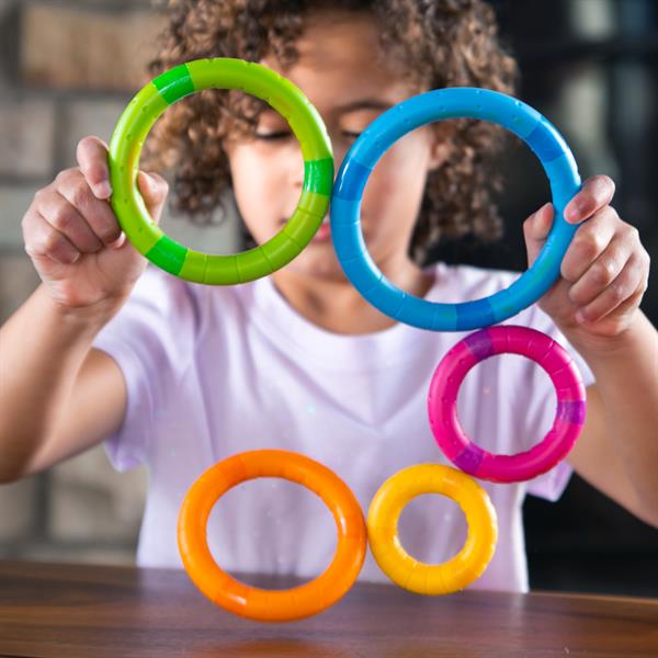 

Игрушка тактильная Магнитные кольца большие Fat Brain Toys TinkerRings 5 штук (FA270-1)