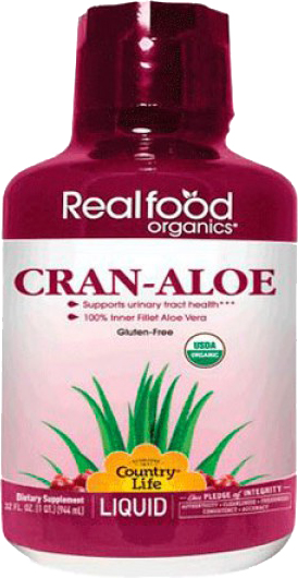 

Натуральная добавка Country Life Real food organics CRAN ALOE VERA 944 мл (015794091240)