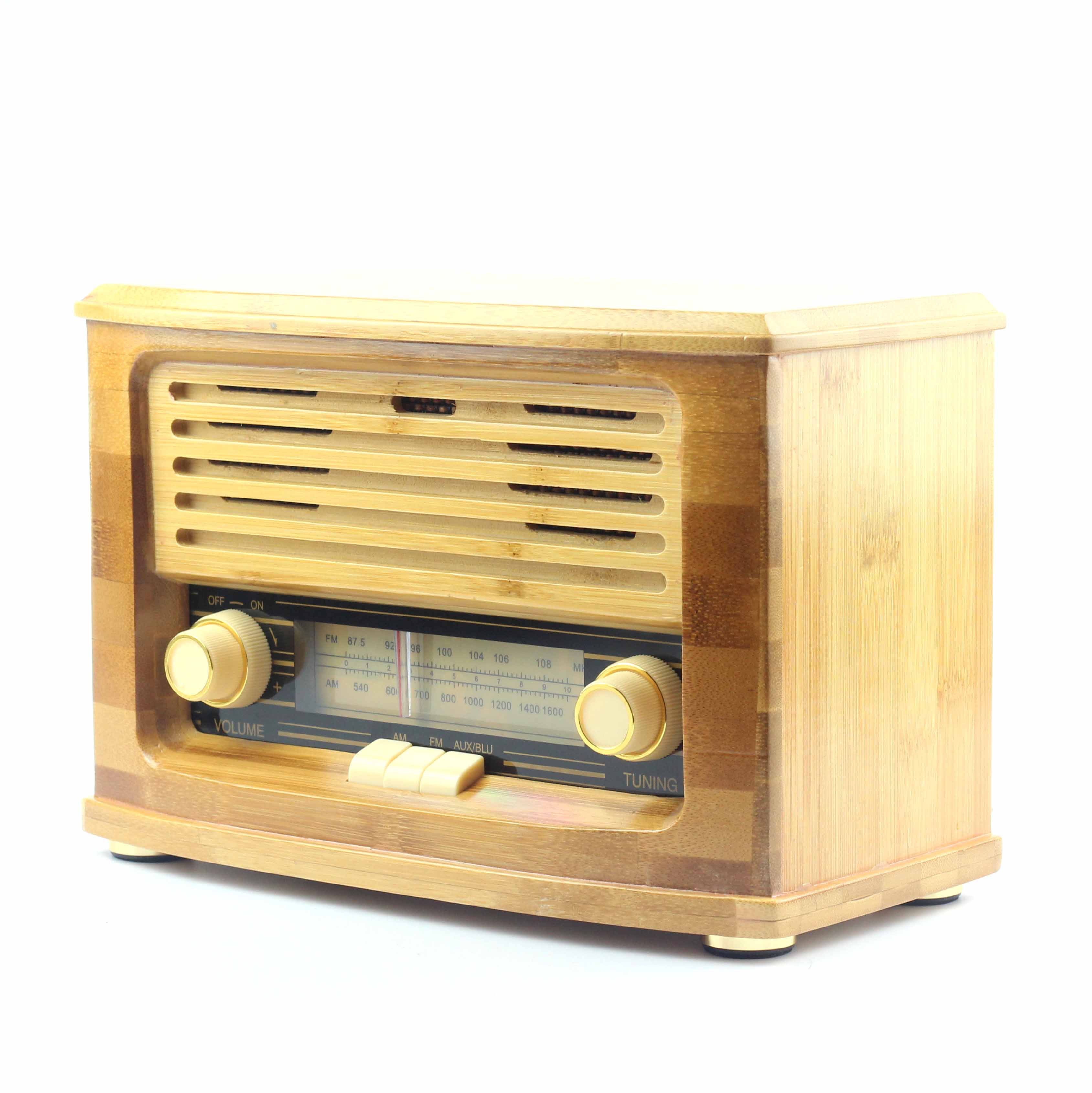

Ретро проигрыватель радио Daklin MC58B FM-радио, бамбуковый корпус