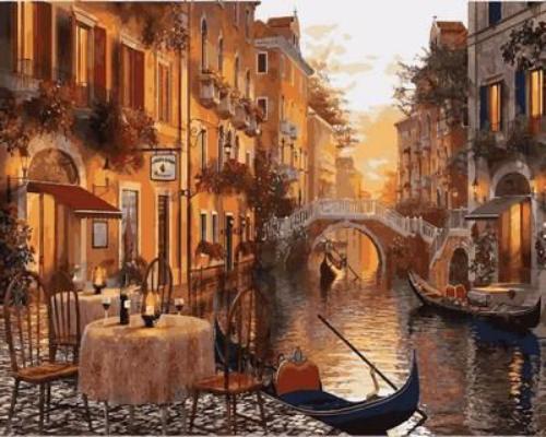 

Картина рисование по номерам Mariposa Венецианский закат Худ Доминик Дэвисон 40х50см Q2116 набор для росписи краски, кисти, холст