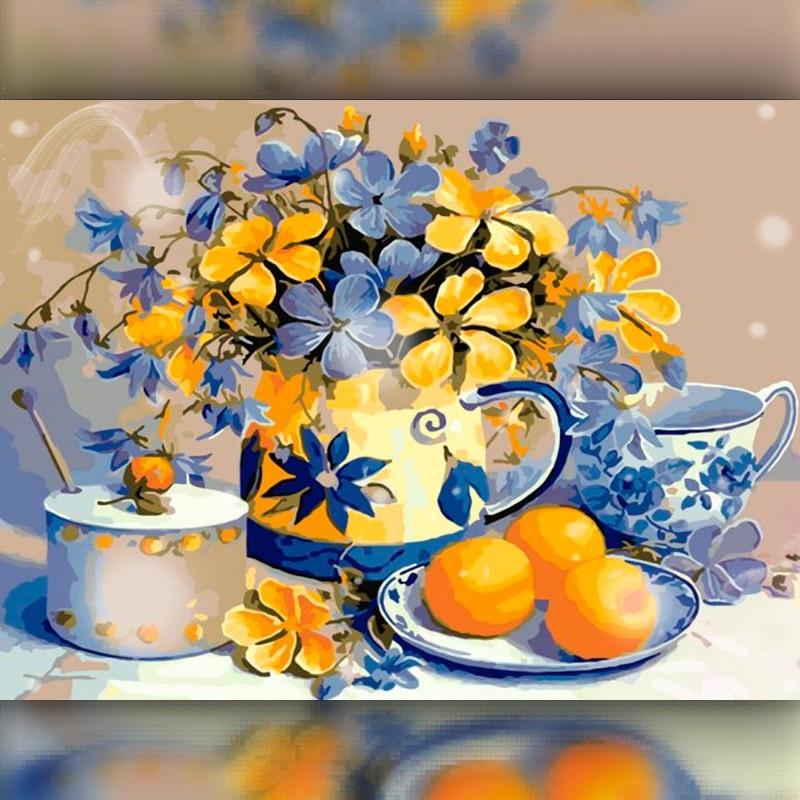 

Алмазная вышивка мозаика The Wortex Diamonds Натюрморт 40х50 TWD10026 полная зашивка квадратные стразы. Набор алмазной вышивки