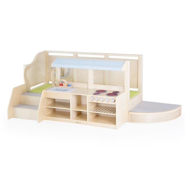 

Игровой комплекс Кухня с подиумом University дерево (U0504)