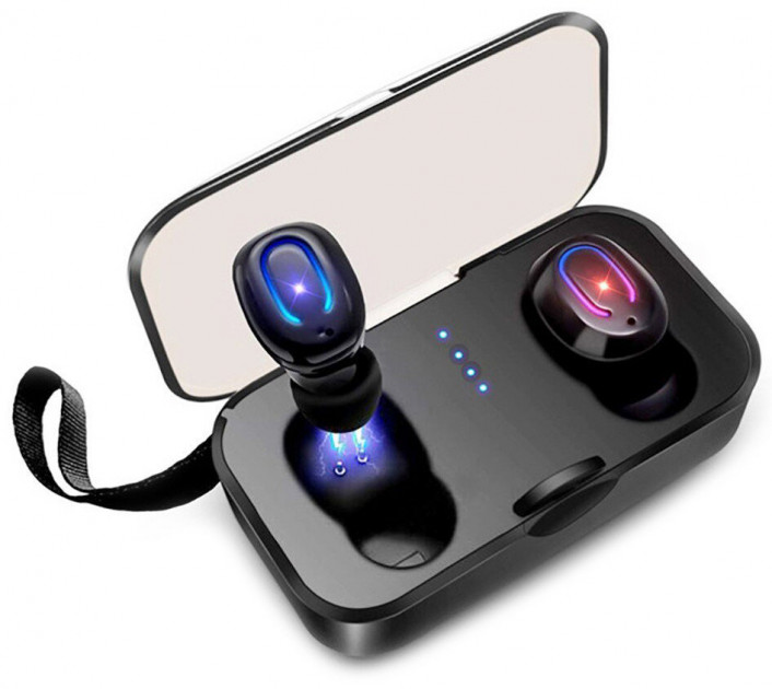 

Беспроводные наушники Air Twins T18s TWS Bluetooth 5.0 c боксом для зарядки Черные
