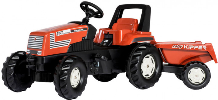 

Трактор с прицепом Rolly Toys rollyFarmtrac Fiat Centenario Коричнево-чёрный (601318)