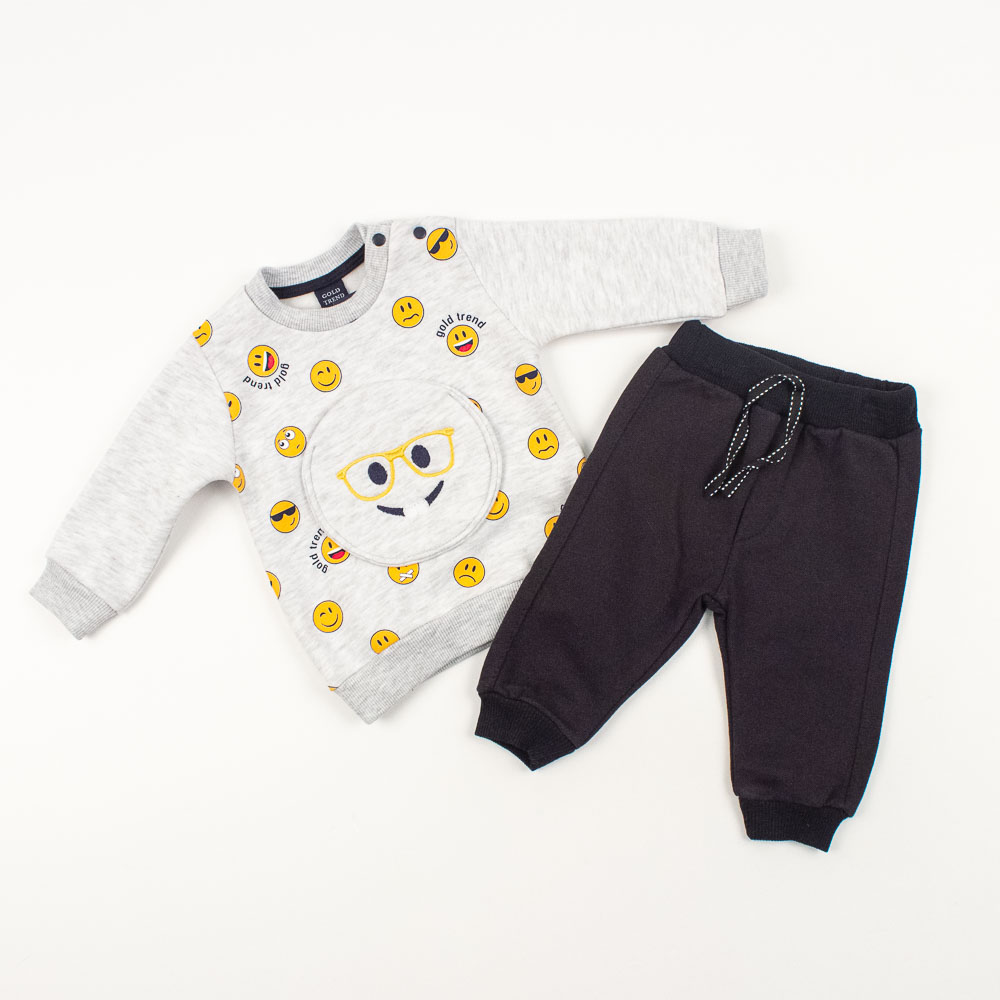

Костюм з штанами на хлопчика Gold Trend Kids 68 сірий (1319)